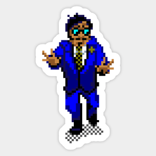 8-Bit Mr. Lobo Sticker